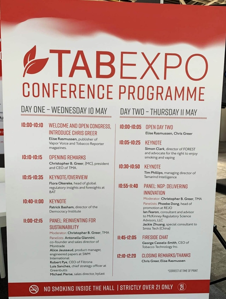 TABEXPO conference programme