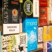 Packs of Cigarettes of Different Brands