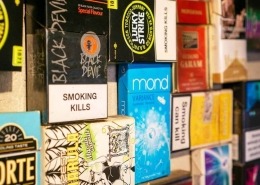 Packs of Cigarettes of Different Brands