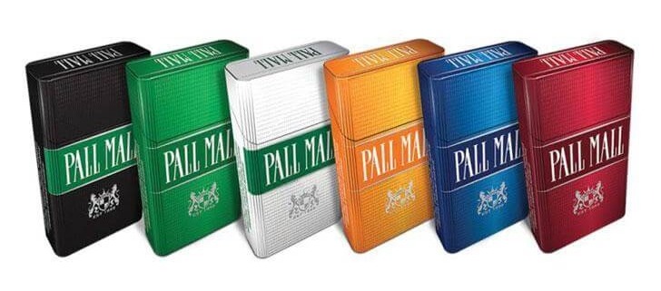 Cigarette packs colors